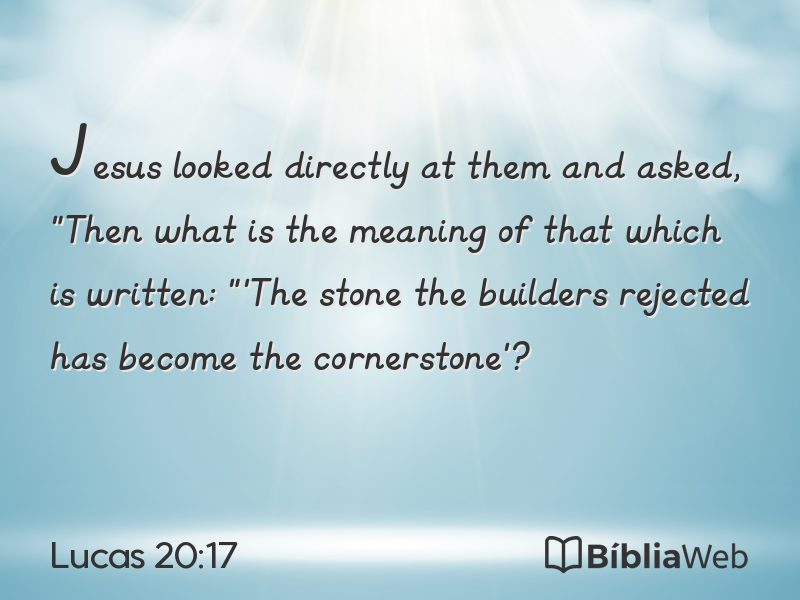 Lucas 20:17 em imagem para compartilhar