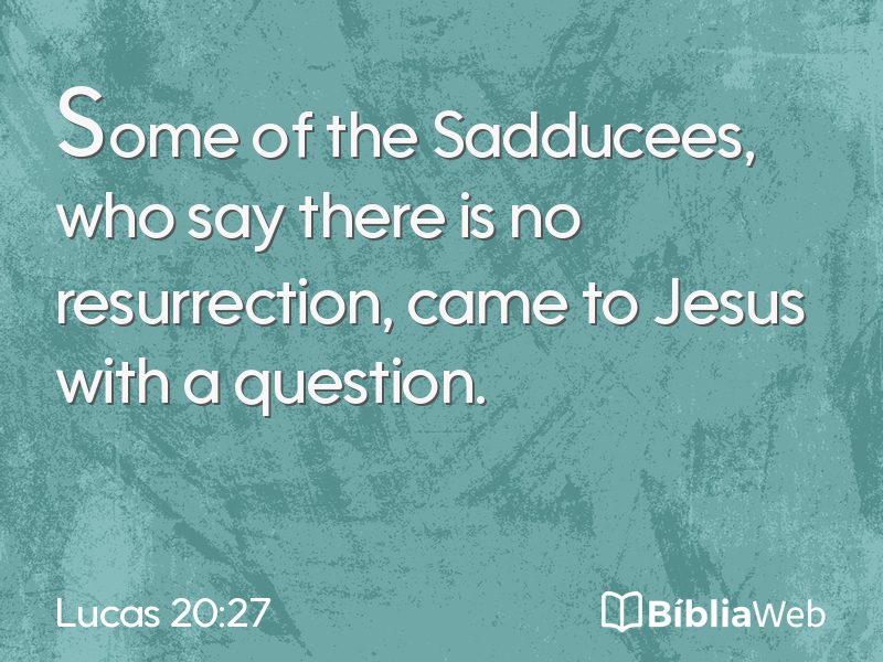 Lucas 20:27 em imagem para compartilhar