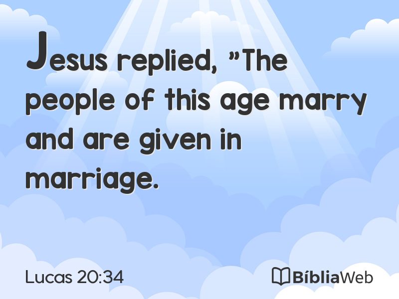 Lucas 20:34 em imagem para compartilhar