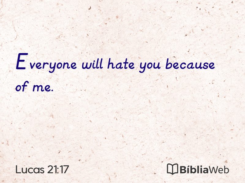 Lucas 21:17 em imagem para compartilhar