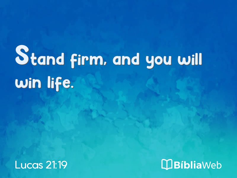 Lucas 21:19 em imagem para compartilhar