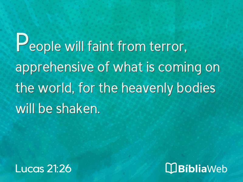 Lucas 21:26 em imagem para compartilhar