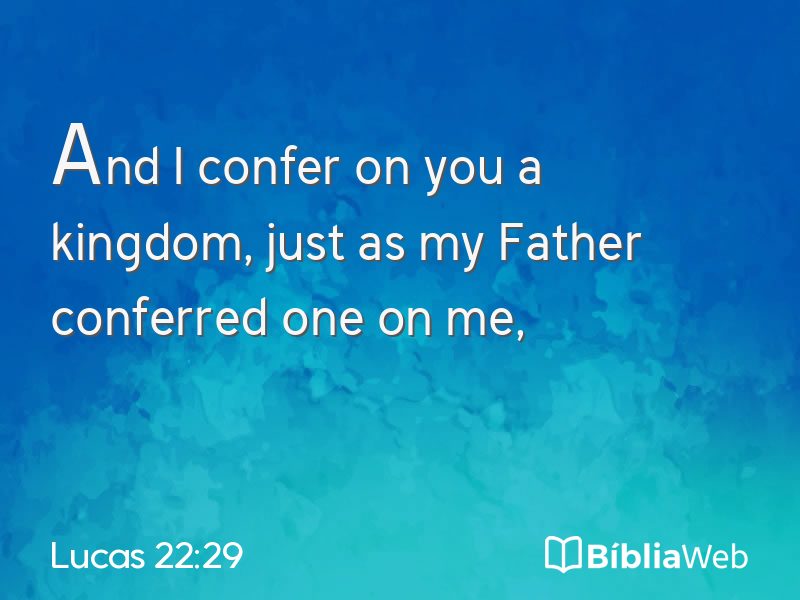 Lucas 22:29 em imagem para compartilhar