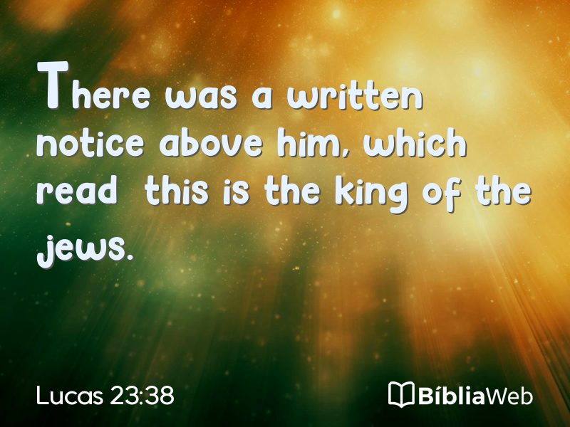 Lucas 23:38 em imagem para compartilhar