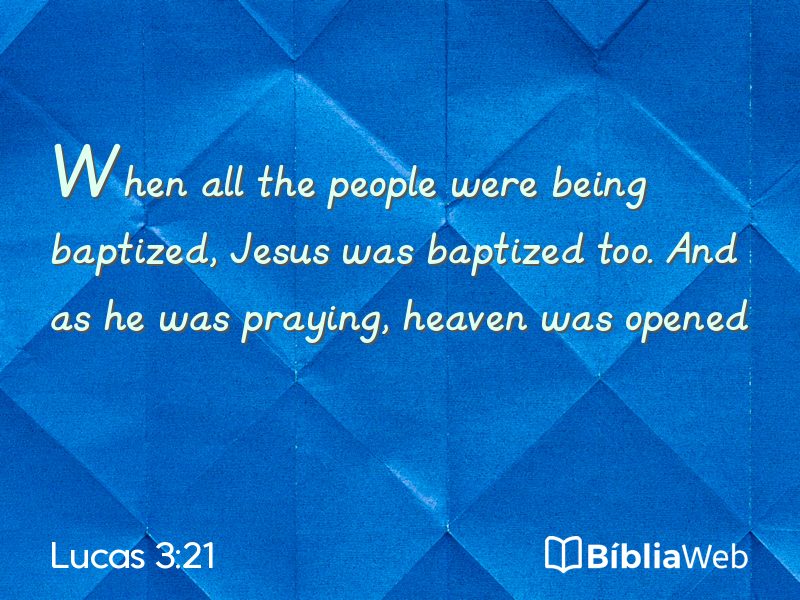 Lucas 3:21 em imagem para compartilhar