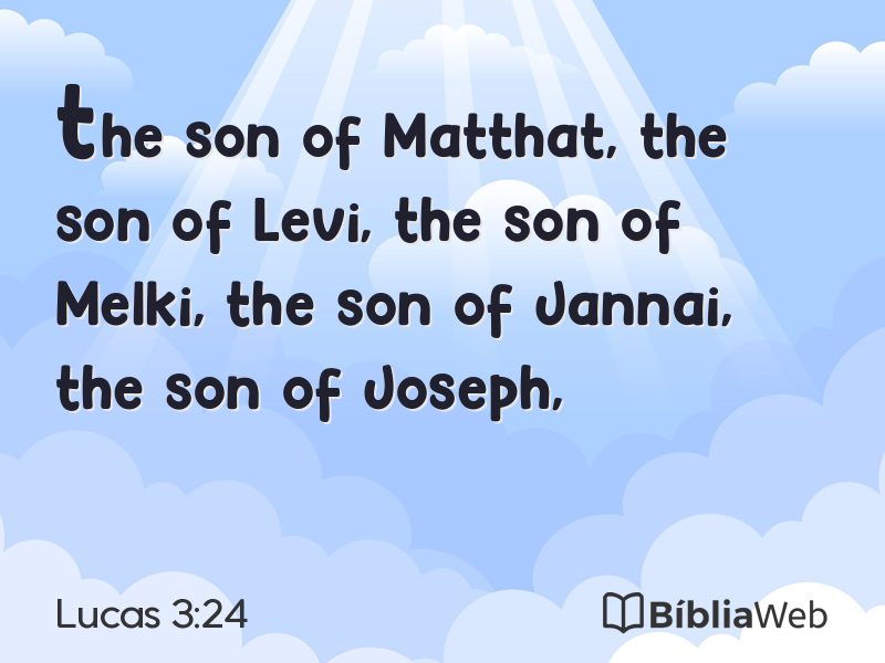 Lucas 3:24 em imagem para compartilhar