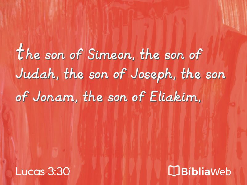 Lucas 3:30 em imagem para compartilhar