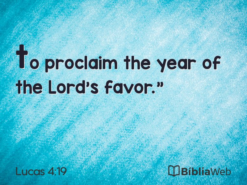 Lucas 4:19 em imagem para compartilhar