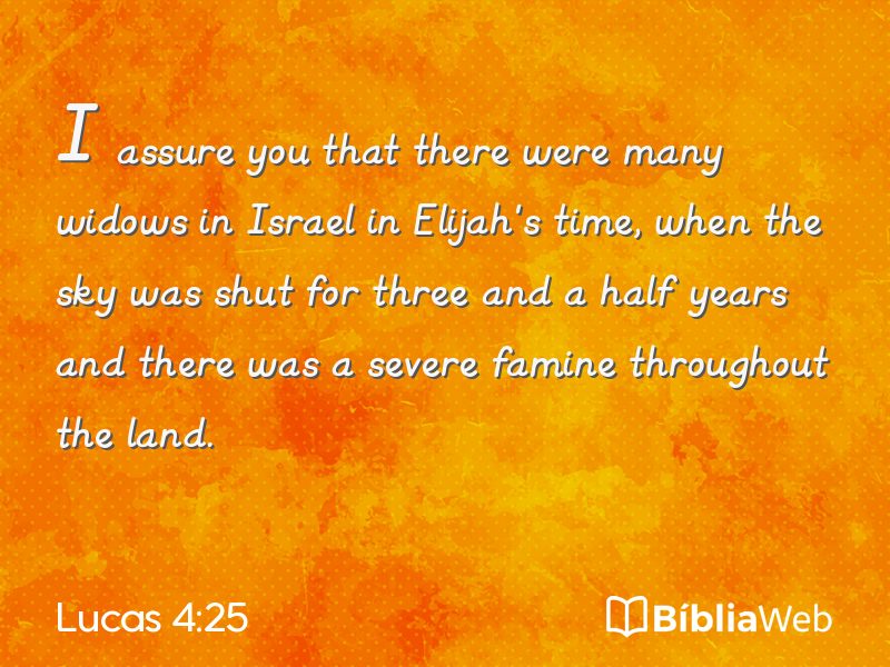 Lucas 4:25 em imagem para compartilhar