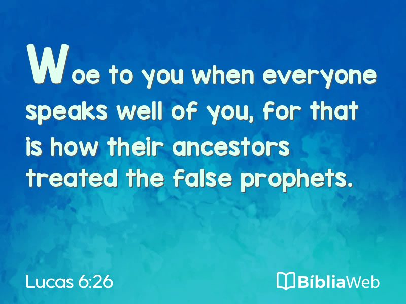 Lucas 6:26 em imagem para compartilhar