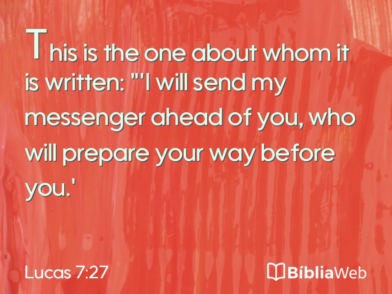 Lucas 7:27 em imagem para compartilhar