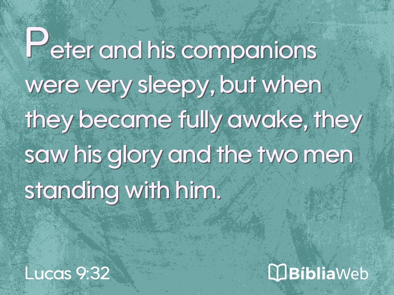 Lucas 9:32 em imagem para compartilhar