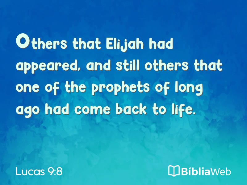 Lucas 9:8 em imagem para compartilhar