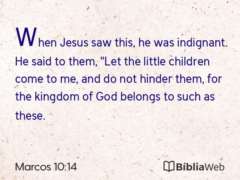 Marcos 10:14 em imagem para compartilhar