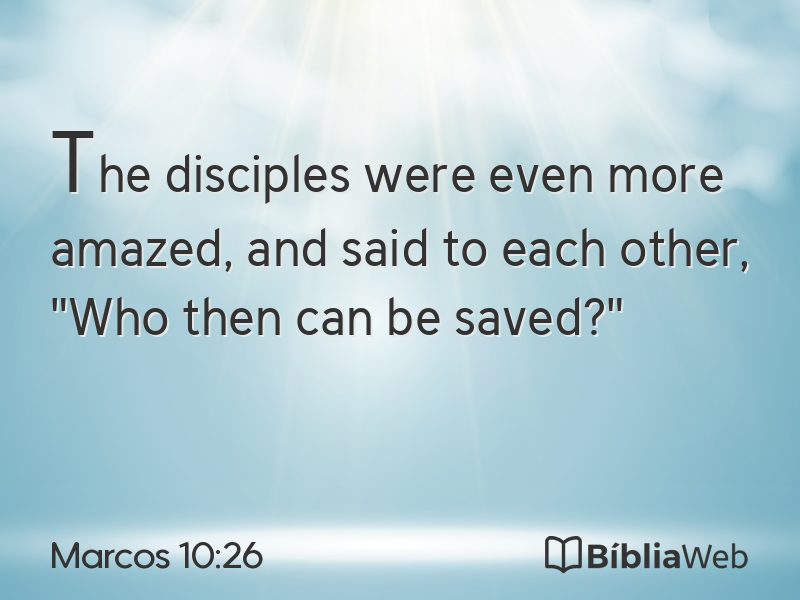Marcos 10:26 em imagem para compartilhar