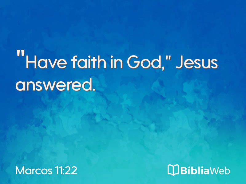 Marcos 11:22 em imagem para compartilhar