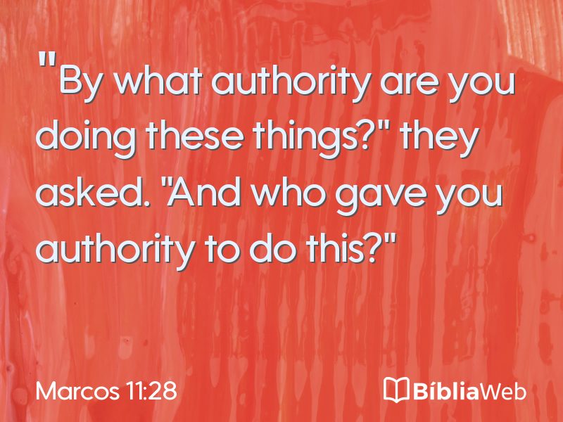 Marcos 11:28 em imagem para compartilhar
