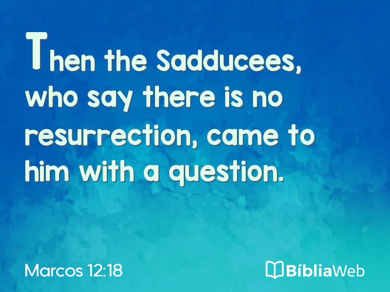 Marcos 12:18 em imagem para compartilhar