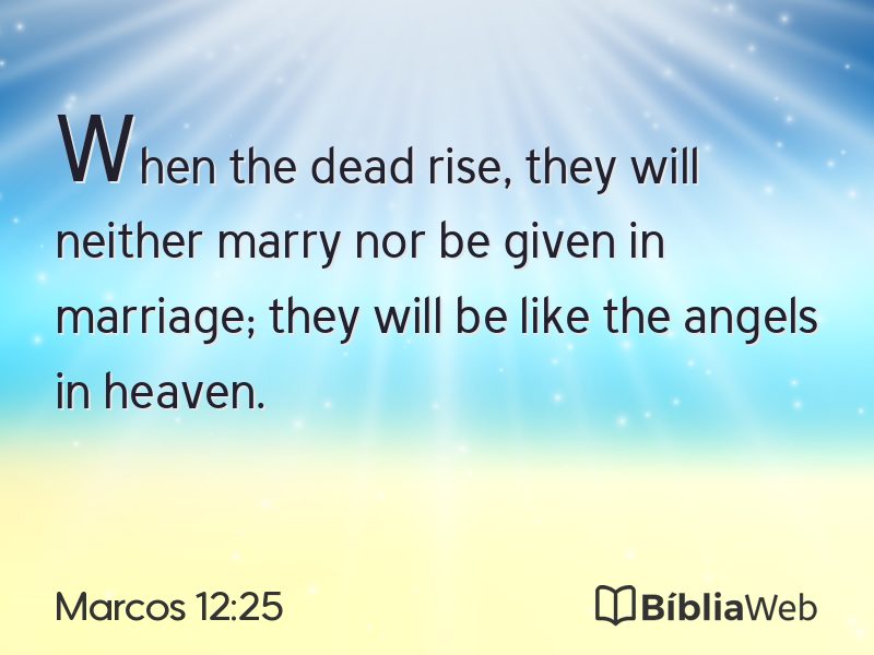 Marcos 12:25 em imagem para compartilhar