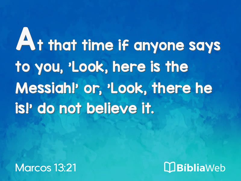 Marcos 13:21 em imagem para compartilhar