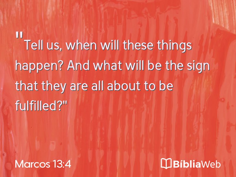 Marcos 13:4 em imagem para compartilhar