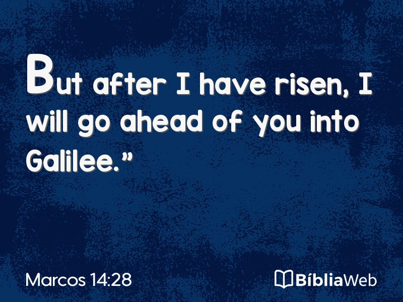 Marcos 14:28 em imagem para compartilhar