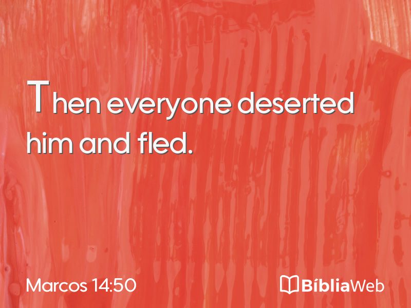 Marcos 14:50 em imagem para compartilhar
