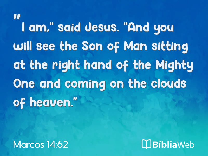 Marcos 14:62 em imagem para compartilhar