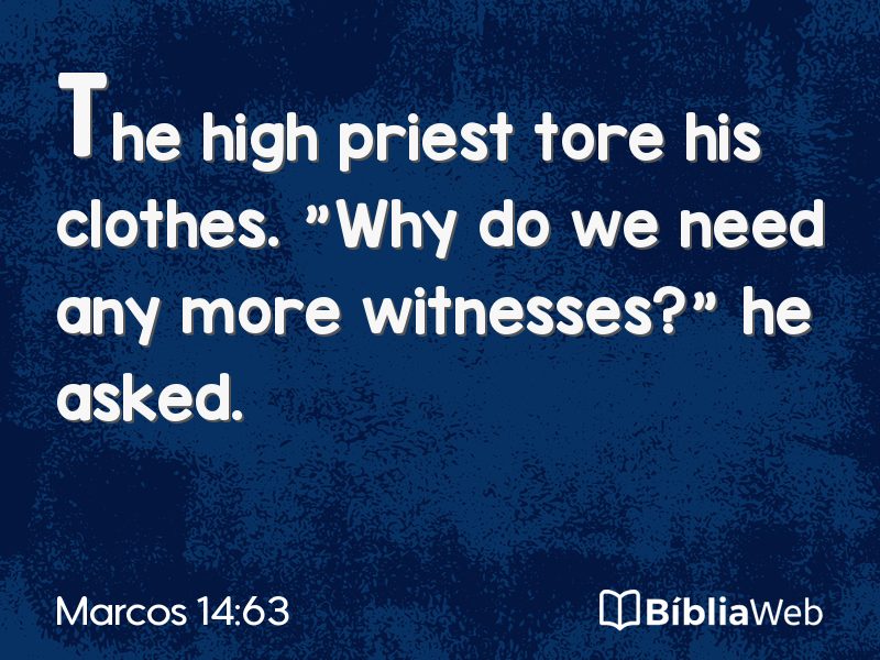 Marcos 14:63 em imagem para compartilhar