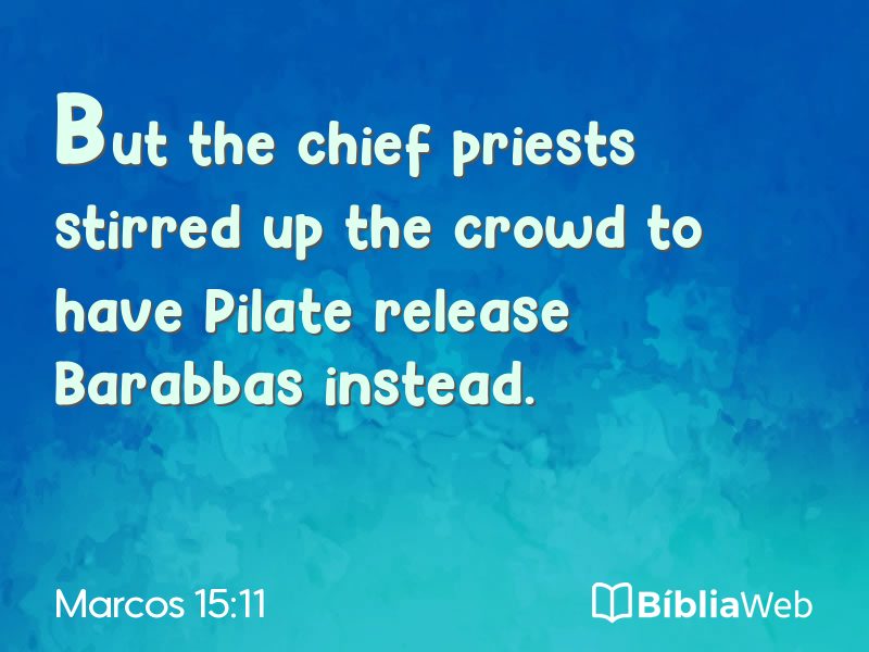 Marcos 15:11 em imagem para compartilhar