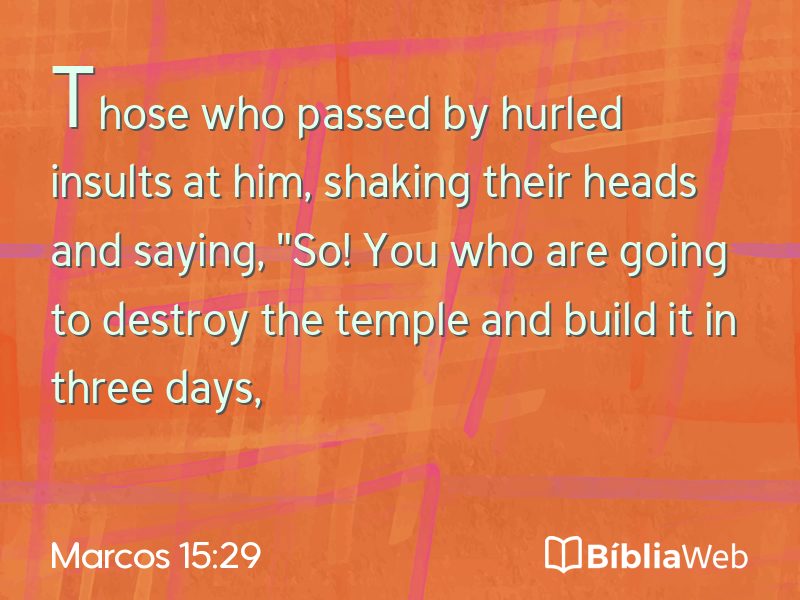 Marcos 15:29 em imagem para compartilhar
