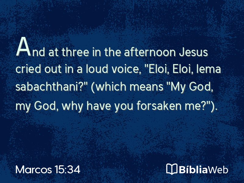 Marcos 15:34 em imagem para compartilhar