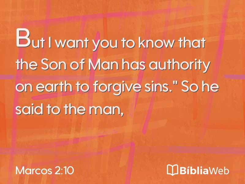 Marcos 2:10 em imagem para compartilhar