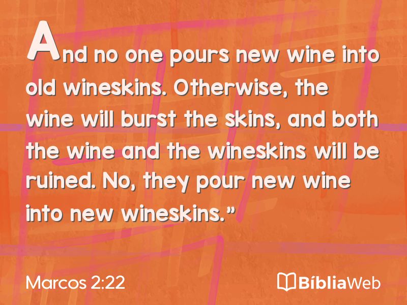 Marcos 2:22 em imagem para compartilhar