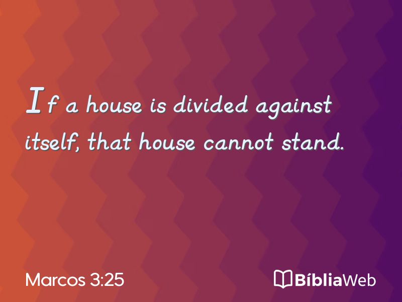 Marcos 3:25 em imagem para compartilhar