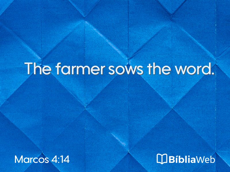Marcos 4:14 em imagem para compartilhar