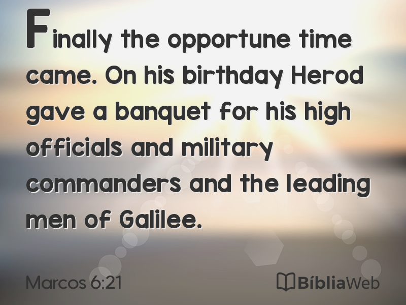 Marcos 6:21 em imagem para compartilhar