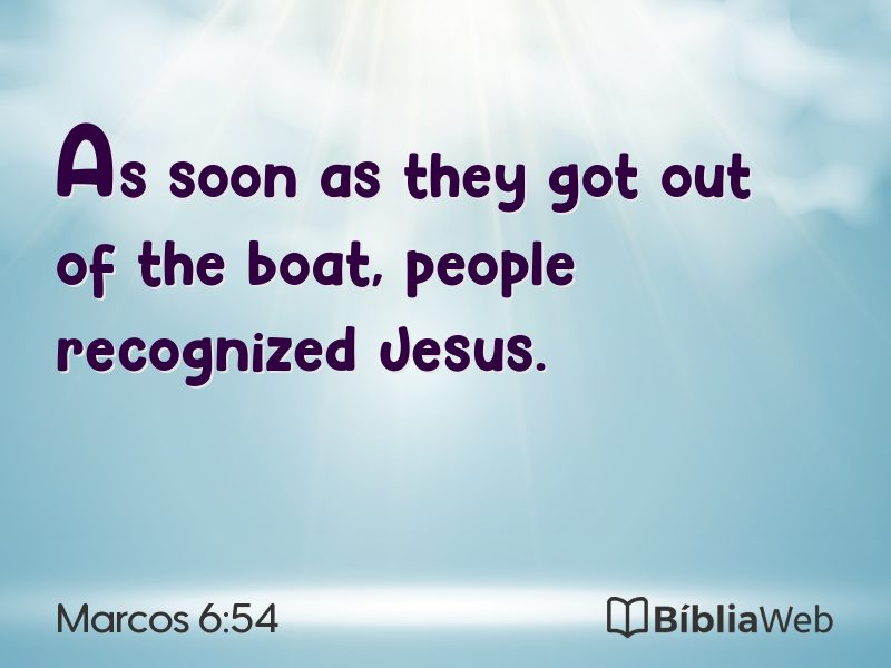 Marcos 6:54 em imagem para compartilhar