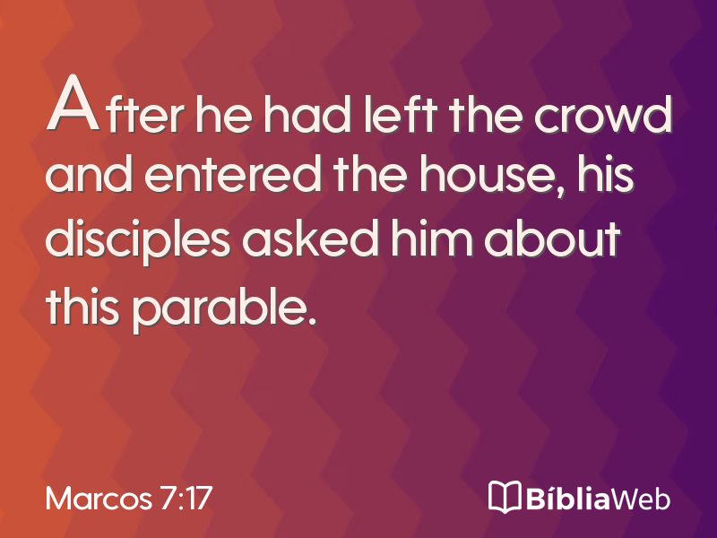 Marcos 7:17 em imagem para compartilhar