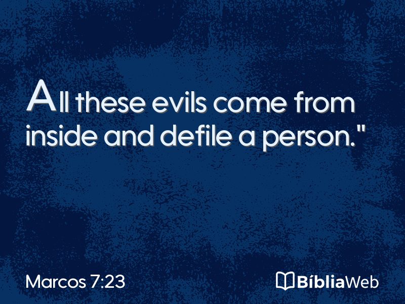Marcos 7:23 em imagem para compartilhar