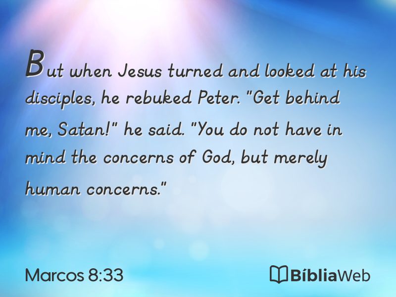 Marcos 8:33 em imagem para compartilhar