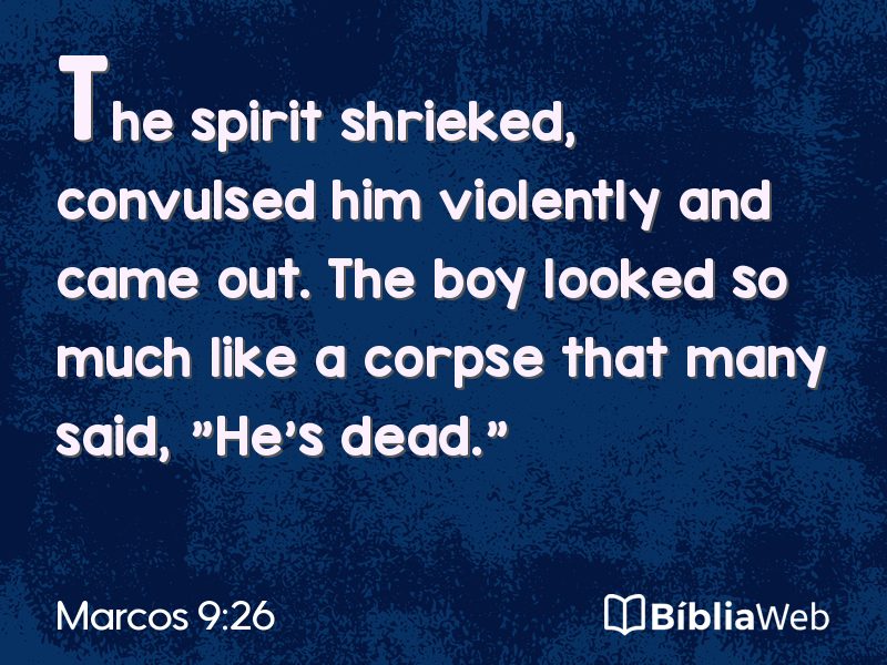 Marcos 9:26 em imagem para compartilhar