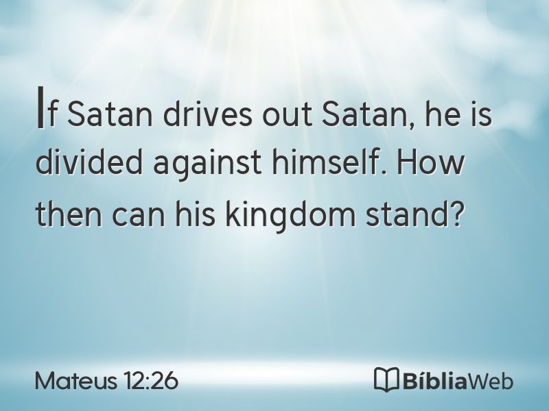 Mateus 12:26 em imagem para compartilhar