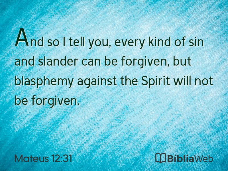 Mateus 12:31 em imagem para compartilhar