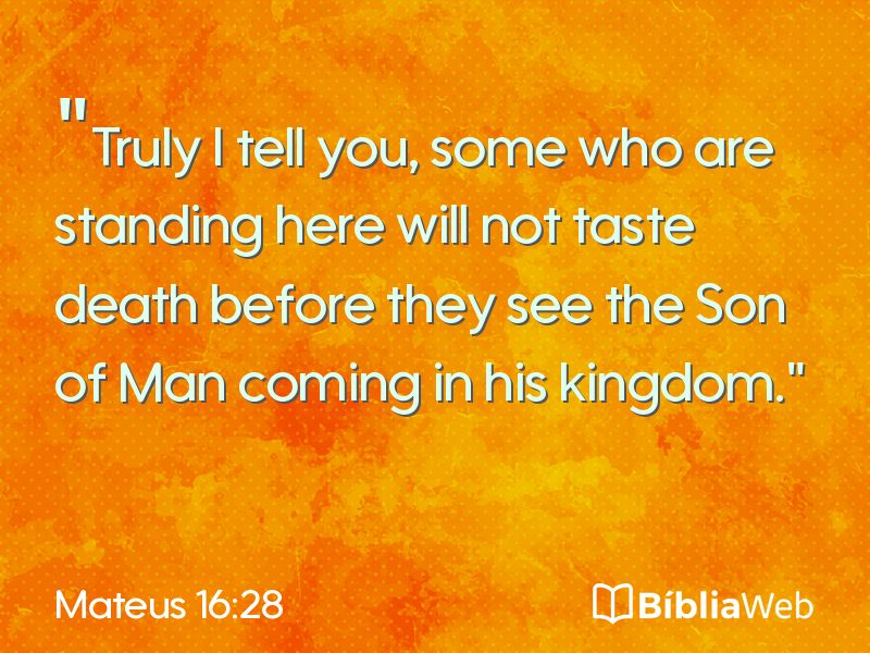 Mateus 16:28 em imagem para compartilhar
