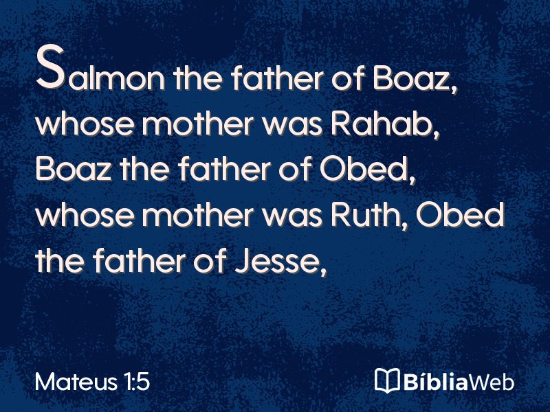 Mateus 1:5 em imagem para compartilhar