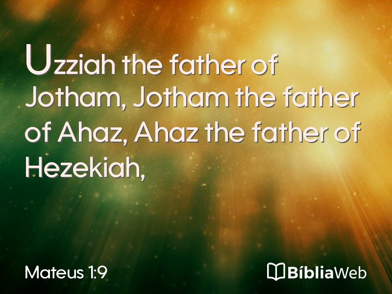 Mateus 1:9 em imagem para compartilhar