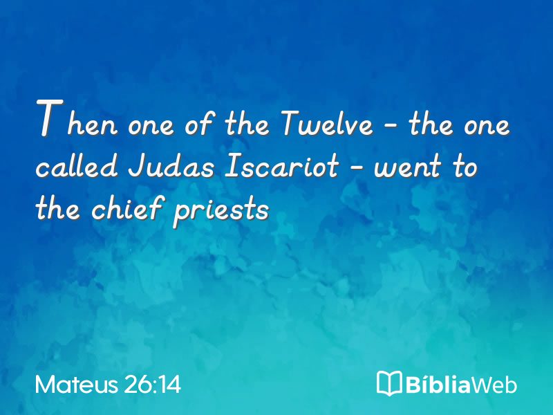 Mateus 26:14 em imagem para compartilhar