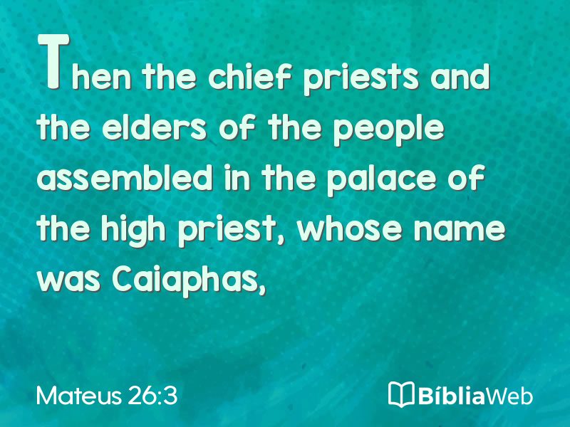Mateus 26:3 em imagem para compartilhar