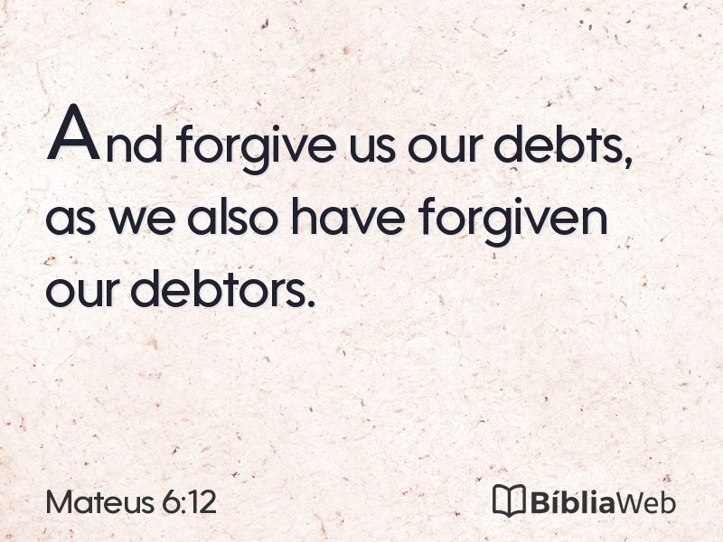 Mateus 6:12 em imagem para compartilhar